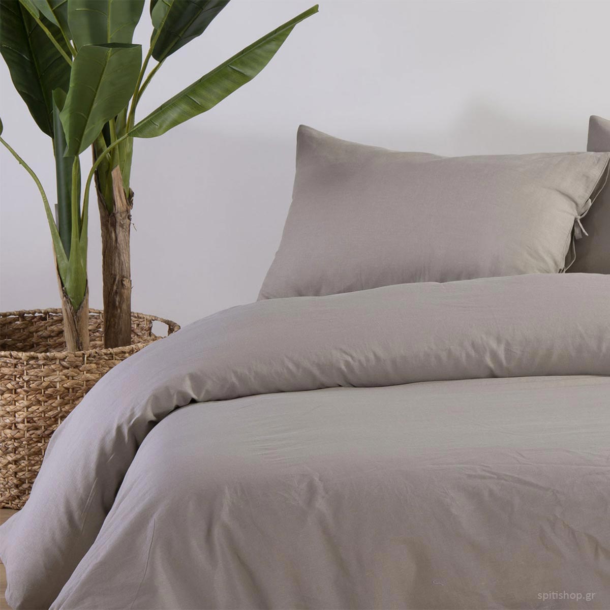 Σεντόνι Μονό Επίπεδο (170x270) Nef-Nef Homeware Cotton Linen Beige