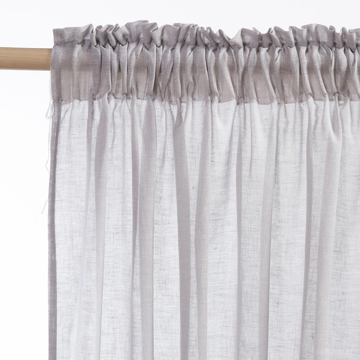Κουρτίνα (140x270) Με Τρέσα Nef-Nef Homeware Dione Dark Grey