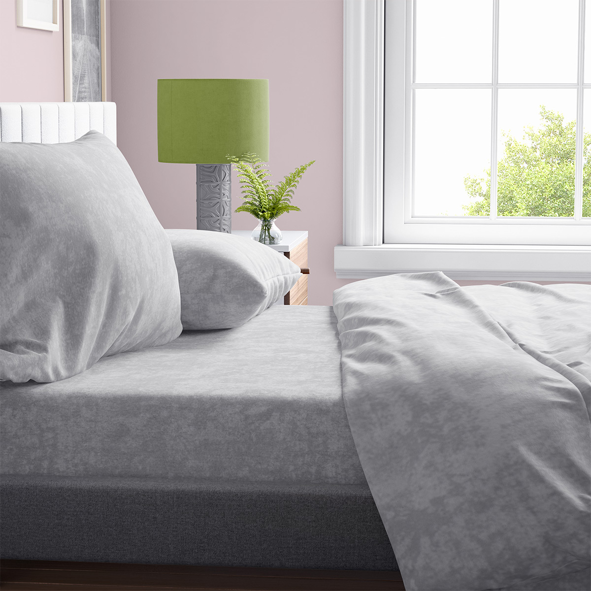 Σεντόνια Μονά (Σετ) Dimcol Shadow 21 Light Grey