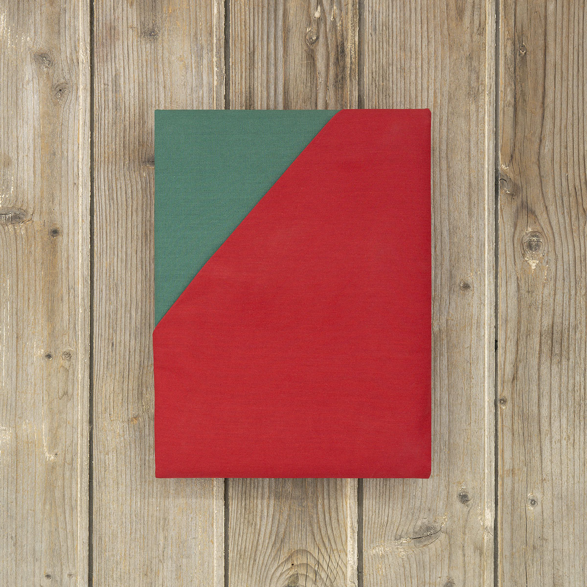 Παπλωματοθήκη King Size (240x260) 2 Όψεων Nima Bed Linen Colors Absolute Red/Pine Green