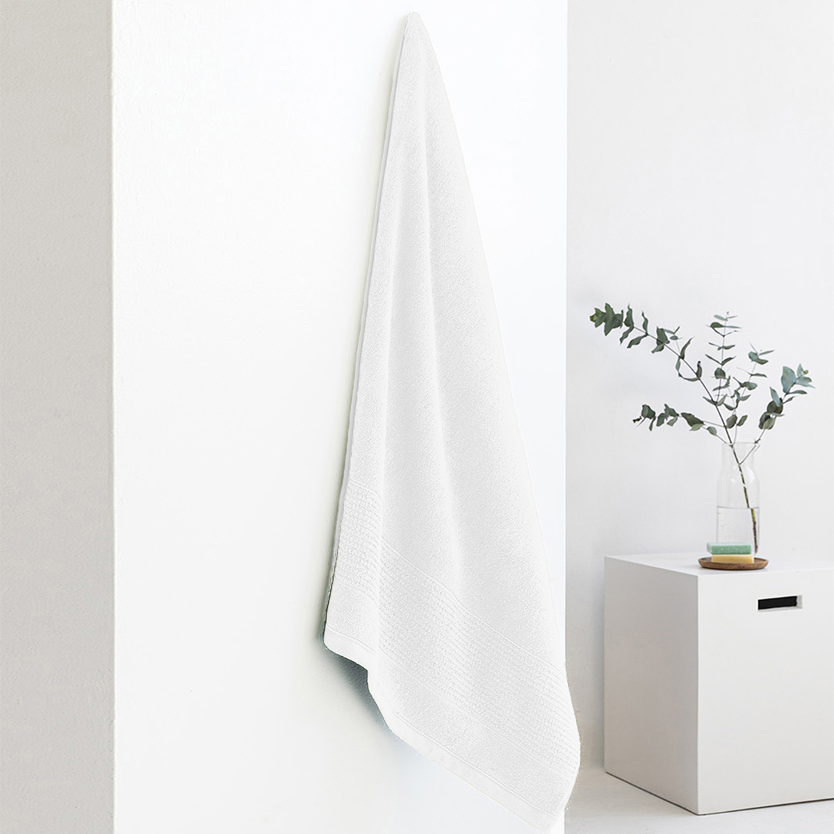 Πετσέτα Προσώπου (50x90) Palamaiki Towels Roke 600gsm White