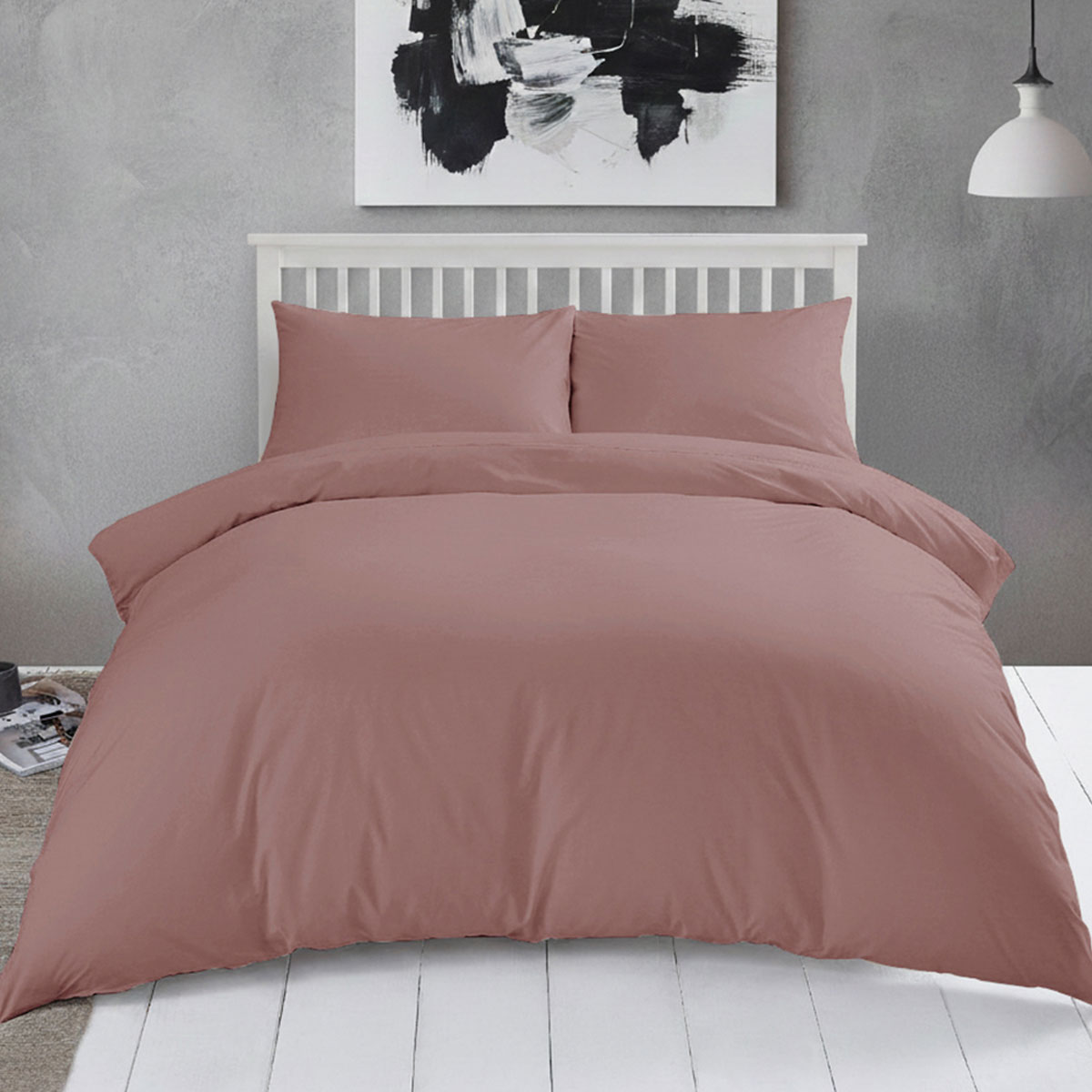 Ζεύγος Μαξιλαροθήκες (50x70) Melinen Urban AW2024 Rose/Brown