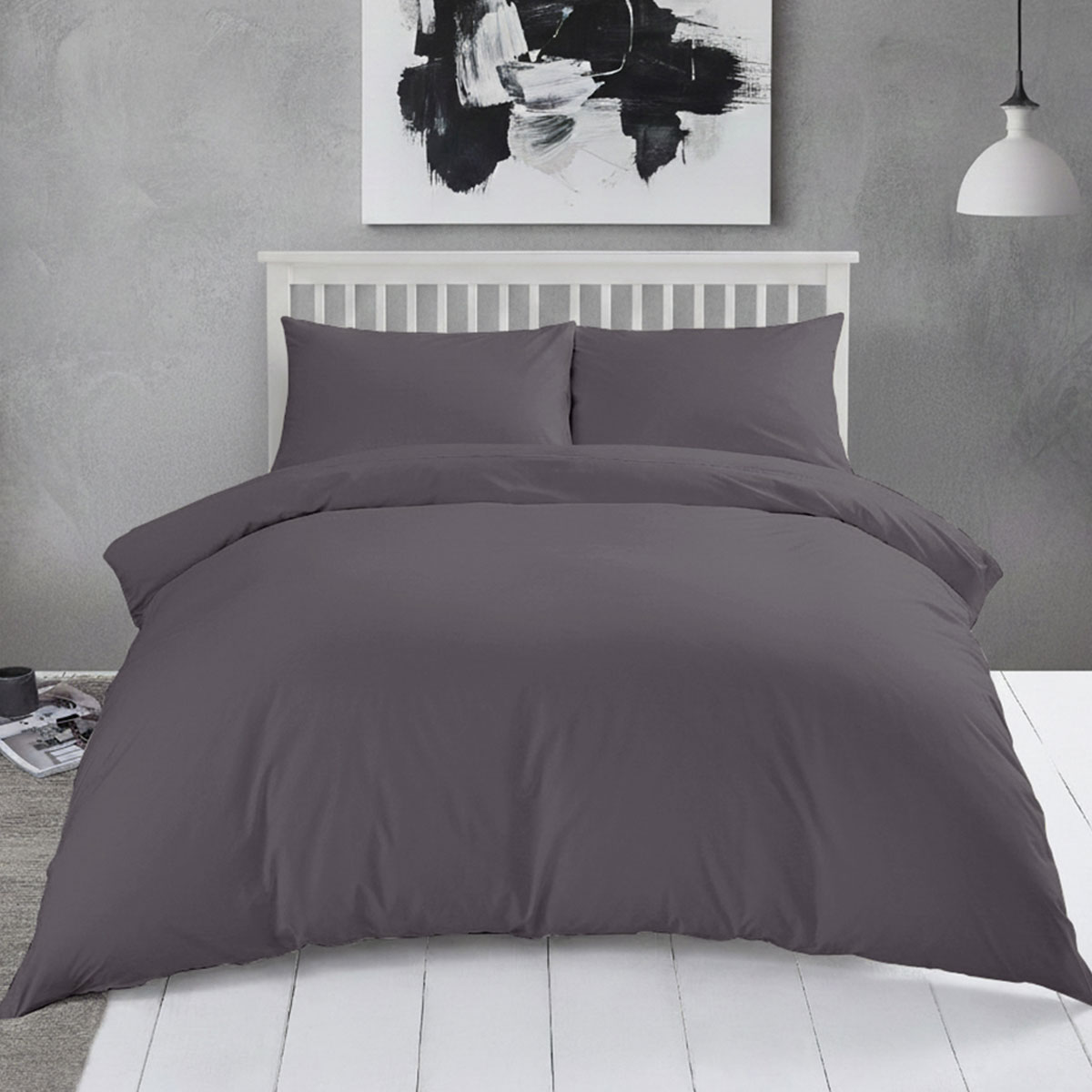 Σεντόνια Μονά Με Λάστιχο (Σετ) Melinen Urban AW2024 Dark Grey