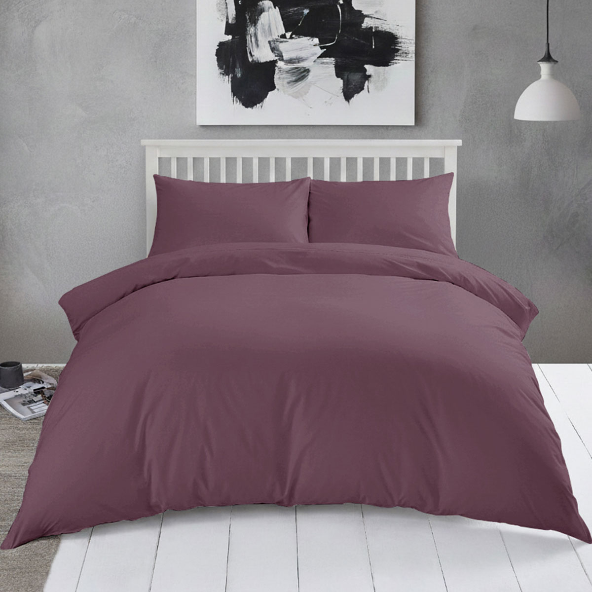 Σεντόνια Μονά Επίπεδα (Σετ) Melinen Urban AW2024 Plum