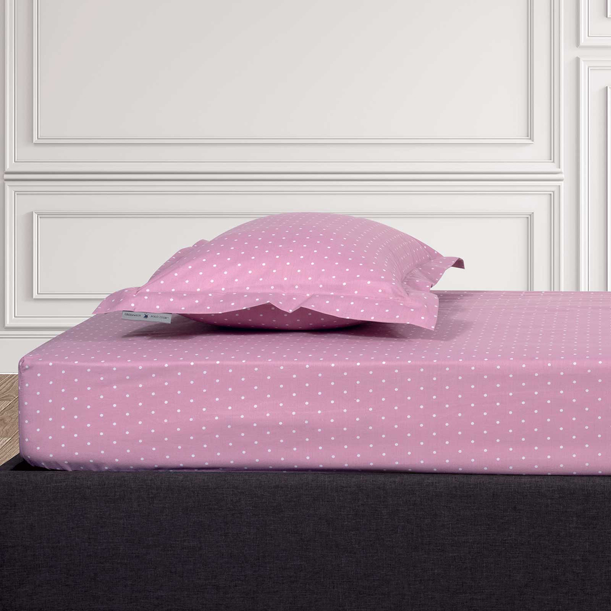 Σεντόνι King Size Επίπεδο (260x280) Greenwich Polo Club Loft Dots 2501 Pink