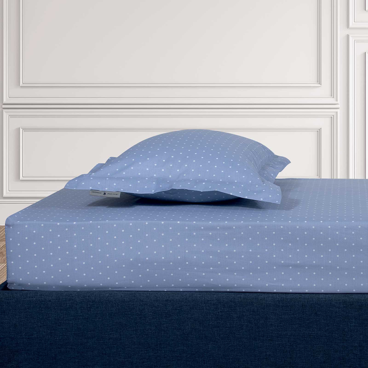 Σεντόνι King Size Επίπεδο (260x280) Greenwich Polo Club Loft Dots 2503 Ciel